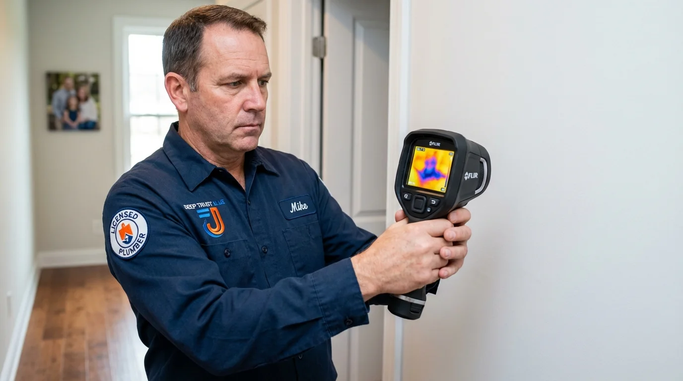 Thermal imaging leak detection by Johns Plumbing LLC in Church Rock